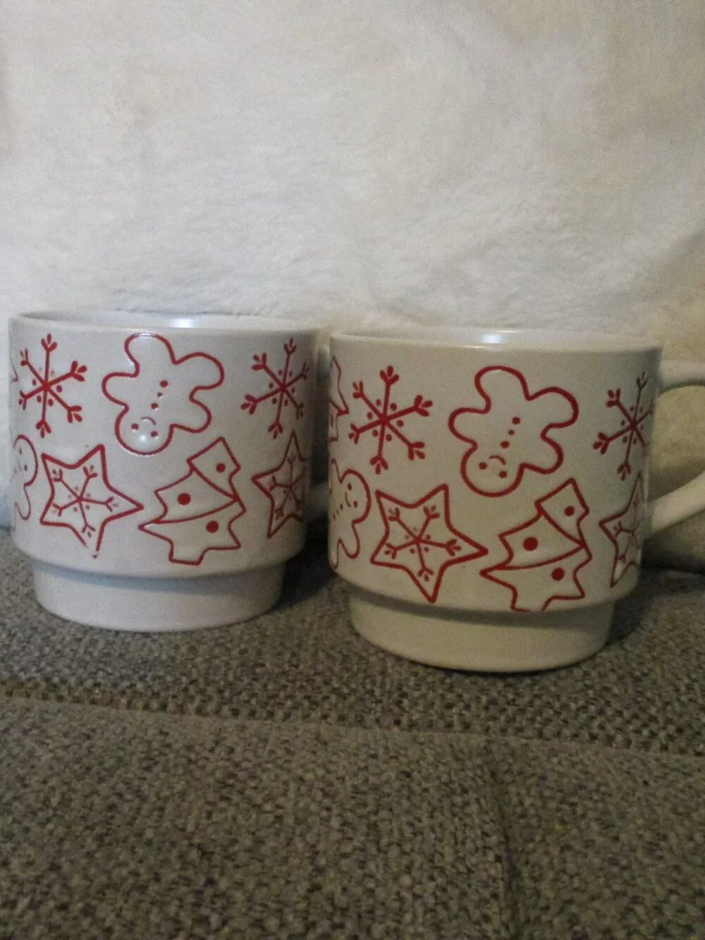 Boston Warehouse Trading Corp. Christmas Mugs Set of 2